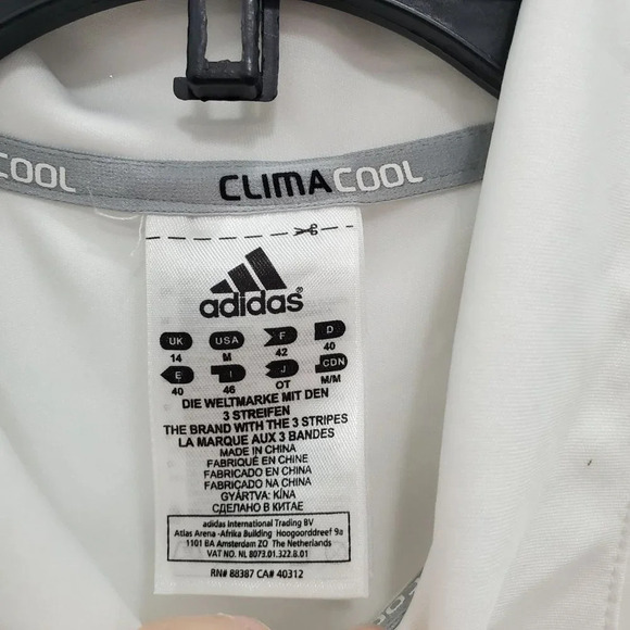 Adidas ClimaCool Women's White St. Mary's College S/S Tennis Polo‎ NWT Sz M - Picture 4 of 7